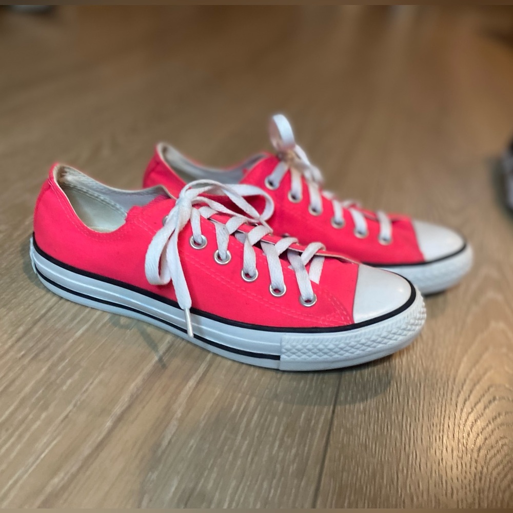 Neon Pink/Orange Converse Sneakers